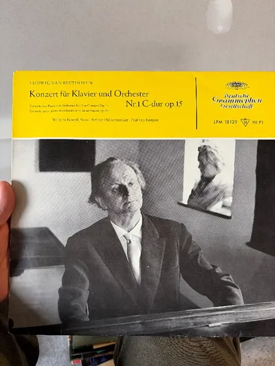 Beethoven Klavierkonzert Nr.1 C-dur op.15 Kempff Deutsche Grammophon LP Vinyl