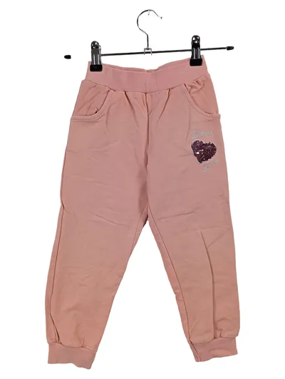 Breeze Girls Mädchen Jogginghose Rosa Gr. 104 Pailletten Herz