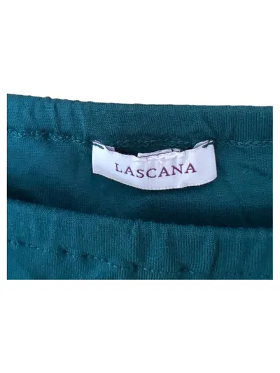 LASCANA Damen Wickelrock Maxirock Grün Gr. 42 Asymmetrisch Viskose