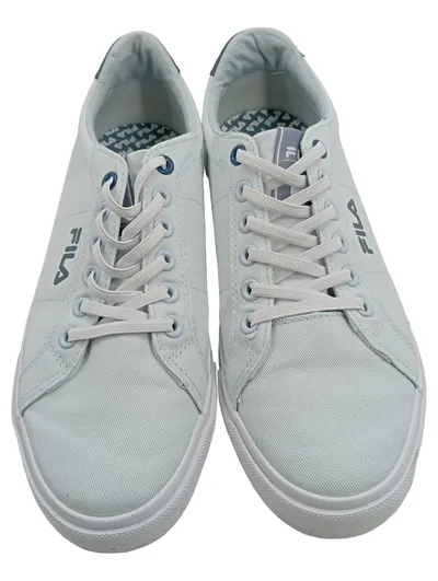 FILA Sneaker Low Damen Gr. 38 Weiß Canvas Schnürschuh Freizeitschuh