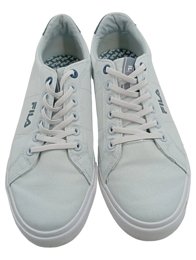 FILA Sneaker Low Damen Gr. 38 Weiß Canvas Schnürschuh Freizeitschuh 2