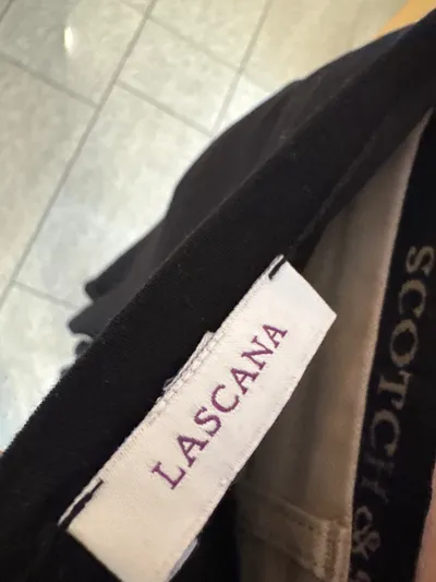 LASCANA Damen Maxi Rock Schwarz Gr. 42 Viskose Casual Fließend