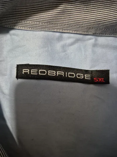 Red Bridge Herren Freizeithemd Kurzarm Hellblau Gr. 5XL NEU
