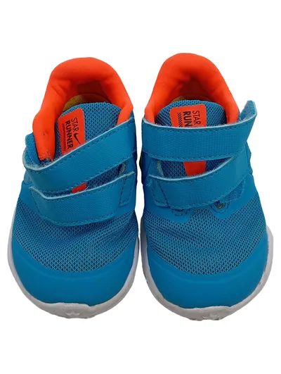 Nike Star Runner Kinder Sportschuhe Gr. 21 Türkis Orange Klettverschluss