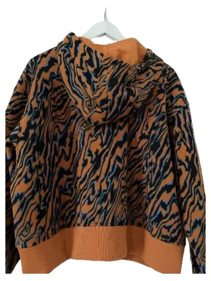The North Face Sweatjacke Damen Gr. L Tigerprint Orange Kapuze 2