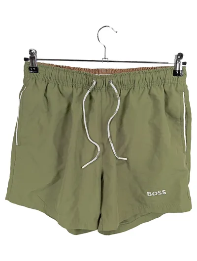 BOSS Herren Badeshorts Badehose Oliv Gr. 50, L Sportlich