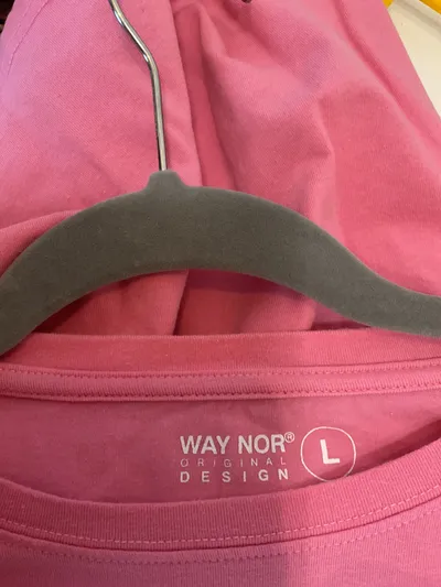 Way Nor Damen T-Shirt Norwegen Flagge Rosa Gr. L Kurzarm