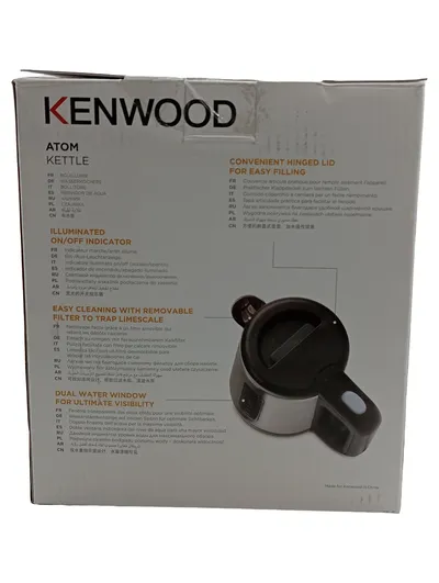 Kenwood Atom Wasserkocher JKM076 0,5L 800W Silber Edelstahl Mini