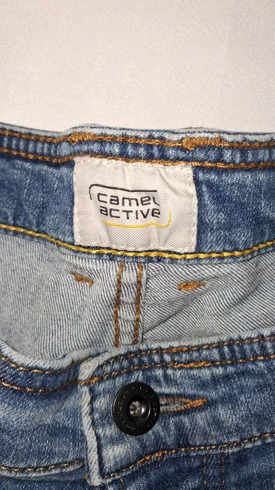 camel active Damen Jeans Relaxed Fit Größe 38 Hellblau Stretch