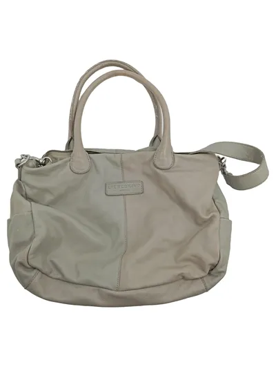 Liebeskind Berlin Henkeltasche Leder Grau Damen Schultertasche