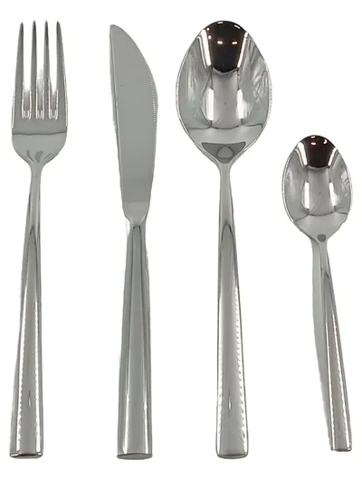Villeroy & Boch Besteck Set Piemont 4-teilig Edelstahl Silber Modern