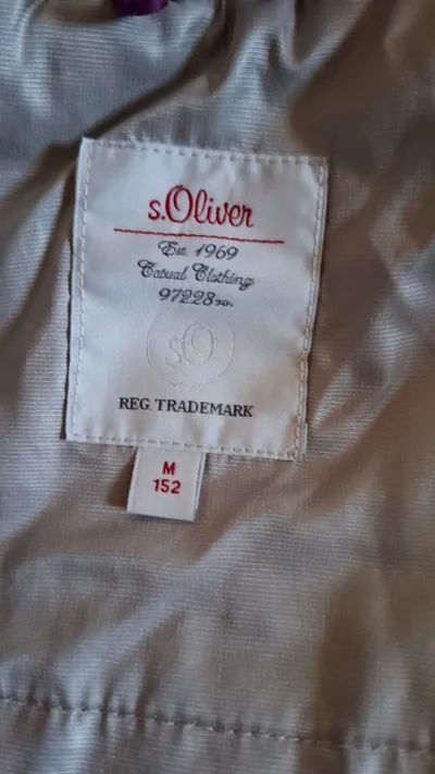 s.Oliver Steppjacke Kinder Mädchen Gr. 152 Lila Kapuze gefüttert