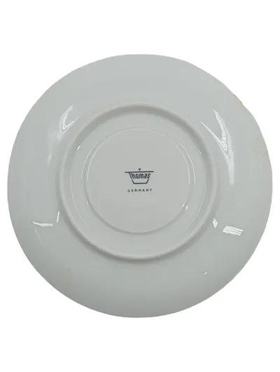 Thomas Germany Untertasse Unterteller Porzellan Grau 16,5 cm Minimalistisch