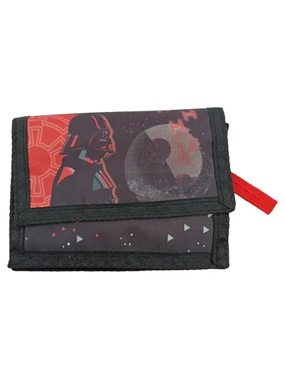 Star Wars Darth Vader Geldbörse Kinder Geldbeutel Schwarz Rot 14x10cm
