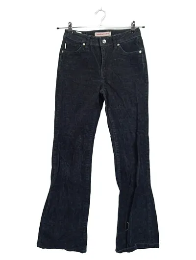 Superdry Cordhose Damen W28 36 S Schwarz Retro Flared