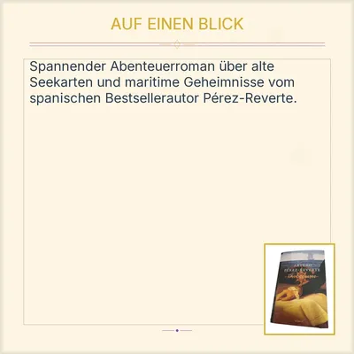 Die Seekarte - Arturo Pérez-Reverte | Abenteuerroman | List Verlag | Roman