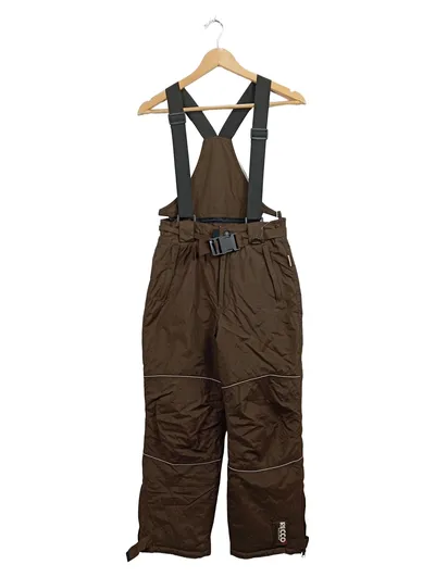 RECCO Kinder Skihose Latzhose Winterhose Braun Gr. 146 RECCO System