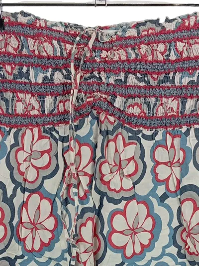 Anchor Blue Sommerkleid Damen Gr. M Boho Blumen Paisley Trägerlos