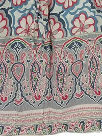Anchor Blue Sommerkleid Damen Gr. M Boho Blumen Paisley Trägerlos 3