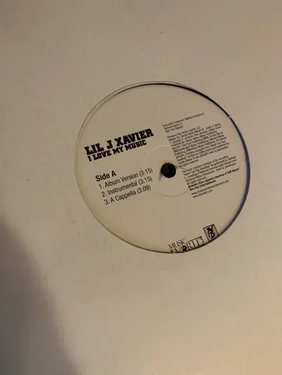 Lil J Xavier - I Love My Music Vinyl Single Hip-Hop