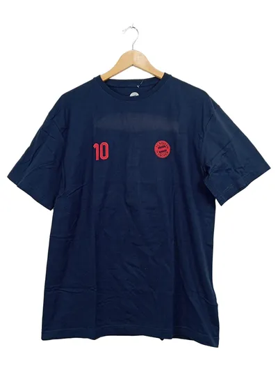 FC Bayern München Fanshirt Herren Gr. L Blau Nummer 10 T-Shirt