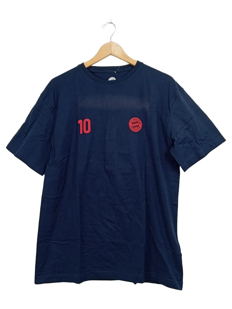 FC Bayern München Fanshirt Herren Gr. L Blau Nummer 10 T-Shirt 4