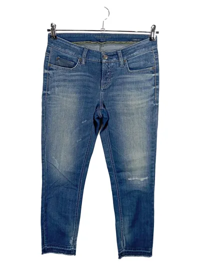 Cambio Jeans Vintage Edition Damen Destroyed Jeans Gr. 42 Blau Slim