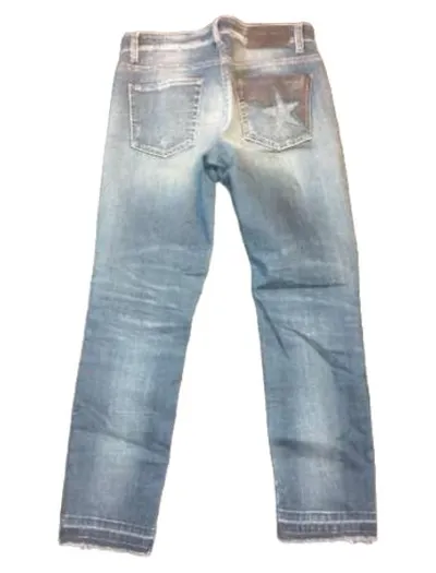 Cambio Jeans Vintage Edition Damen Destroyed Jeans Gr. 42 Blau Slim