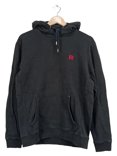 Les Deux Hoodie Herren Kapuzenpullover Schwarz Größe M Baumwolle