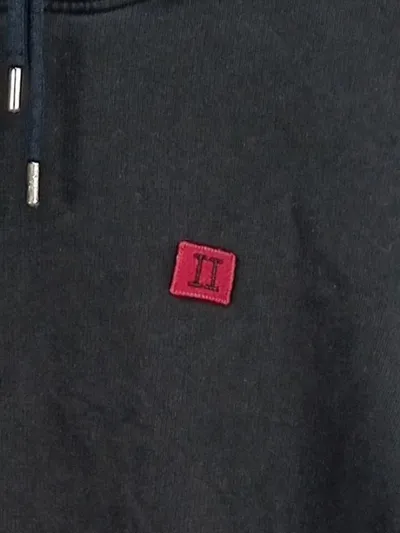 Les Deux Hoodie Herren Kapuzenpullover Schwarz Größe M Baumwolle