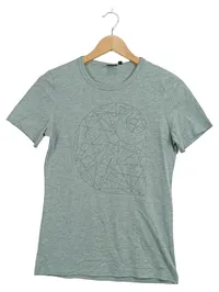 Carhartt Damen T-Shirt Gr. S Grün Geometrisch Logo Print Kurzarm 1