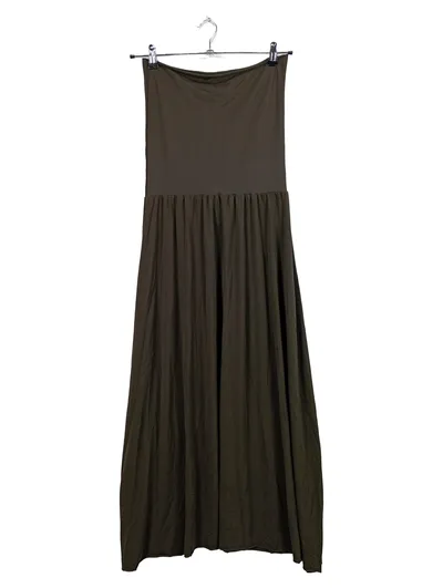 Eres Damen Bandeau Maxikleid Oliv Gr. L Abendkleid Minimalistisch