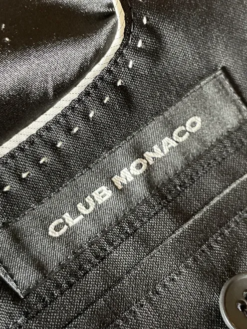 Club Monaco Damen Blazer Schwarz Gr. 38 Wolle Business Klassisch 3