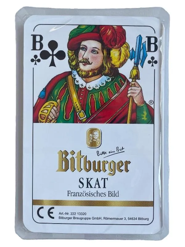 Bitburger SKAT Französisches Bild Spielkarten Kartenspiel 2