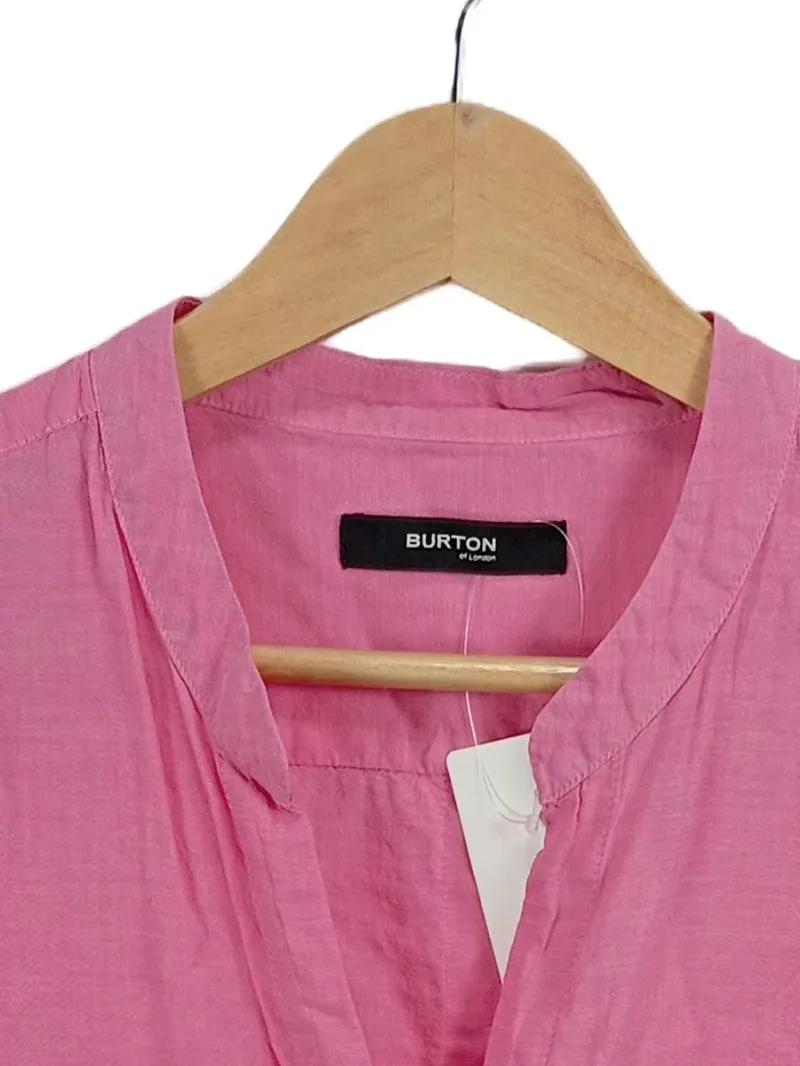 Burton of London Damen Langarmshirt Bluse Gr. 38 M Pink Casual 3