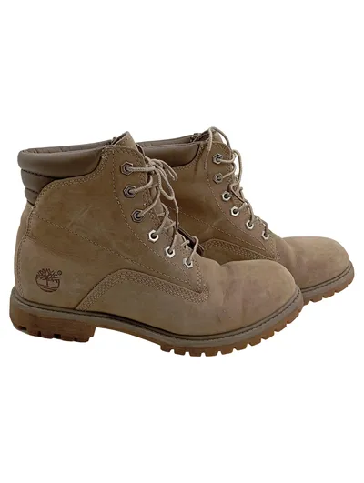 Timberland Stiefel Damen Gr. 40 Beige Nubuk Leder Outdoor Boots