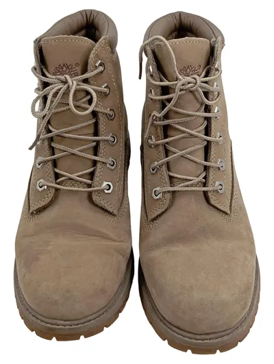 Timberland Stiefel Damen Gr. 40 Beige Nubuk Leder Outdoor Boots