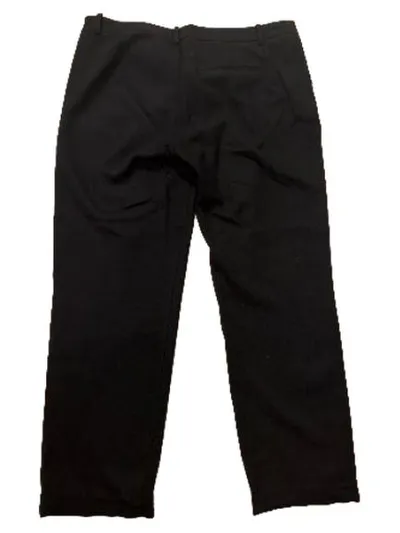 ZARA BASIC Stoffhose Damen Gr. 44 Schwarz Business Gepunktet