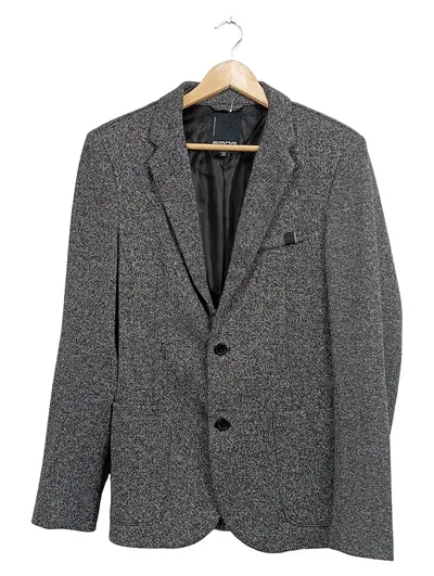 Smog Sakko Herren Gr. M Grau Meliert Business Blazer Established 1999