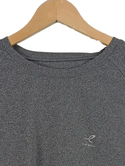 Energetics Herren Sport T-Shirt Gr. L Grau Kurzarm Funktionsshirt