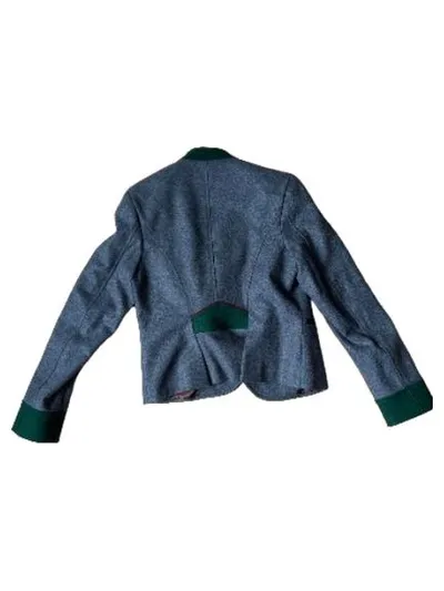 Reitmayer Trachtenjanker Damen Gr. 36 Grau Wolle Trachtenjacke