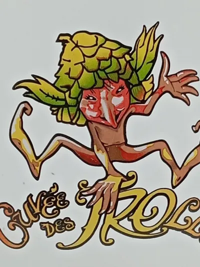 Cuvée des Trolls Bierglas 50cl Tulpenglas Frosted Weiß Sammlerglas