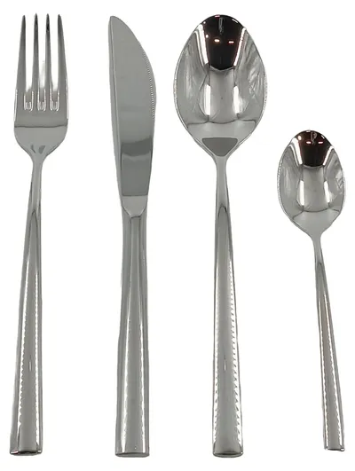 Villeroy & Boch Besteck Set Piemont 4-teilig Edelstahl Silber Modern