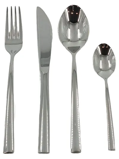 Villeroy & Boch Besteck Set 4-teilig Edelstahl Silber Modern Neu