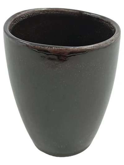 Broste Copenhagen Kaffeebecher Porzellan Grau Minimalistisch 300ml