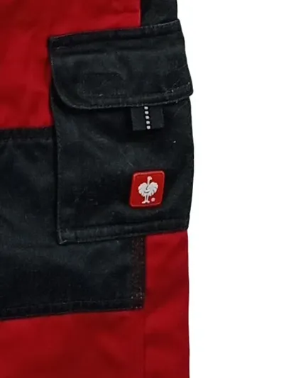 Engelbert Strauss Latzhose Kinder Gr. 98/104 Rot Schwarz Arbeitshose