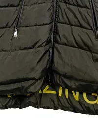 Cartoon Steppmantel Damen Gr. 40 Oliv Winterjacke Kapuze Kunstfell 3