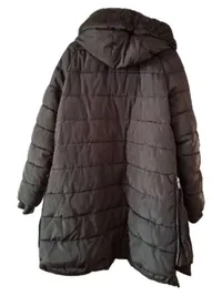 Cartoon Steppmantel Damen Gr. 40 Oliv Winterjacke Kapuze Kunstfell 4