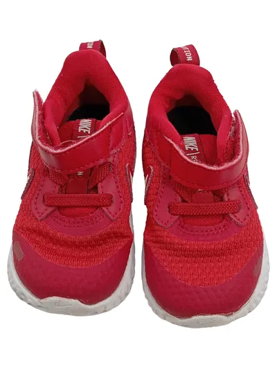 Nike Revolution Kinder Sportschuhe Laufschuhe Rot Gr. 21 Klettverschluss