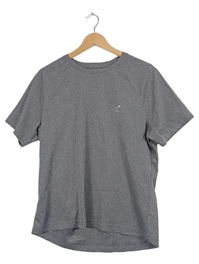 Energetics Herren Sport T-Shirt Gr. L Grau Meliert Kurzarm